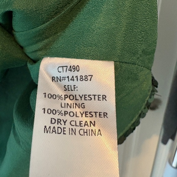 The Impeccable Pig Emerald Green Sequin Tank Blouse size L NWT - Picture 5 of 9